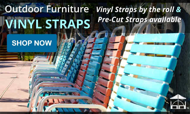 Replacement Chair Slings Vinyl Straps, Vinyl Strap Replacement Kits For Outdoor Patio Furniture Repair